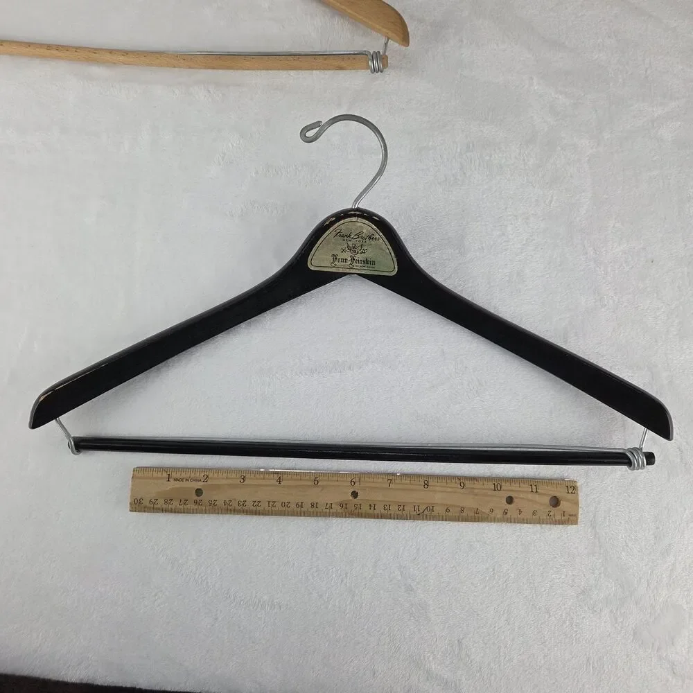 Lot Of 5 Vintage Advertising Wooden Clothes Hangers‎ McGregor Caswell Hotel
